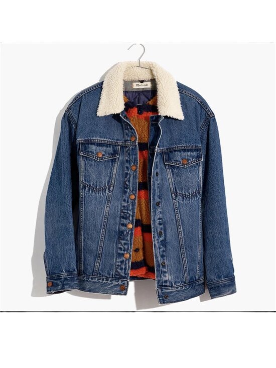 Madewell Jackets & Blazers - NWT Madewell x Kule Sherpa-Lined Oversized Jean Jacket Removable Vest Lining XS